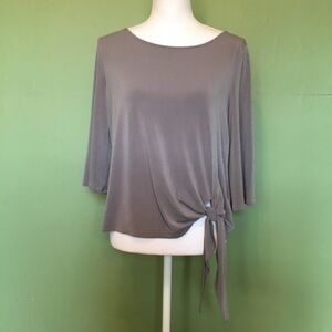 Banana Republic grey top with 3/4 sleeves